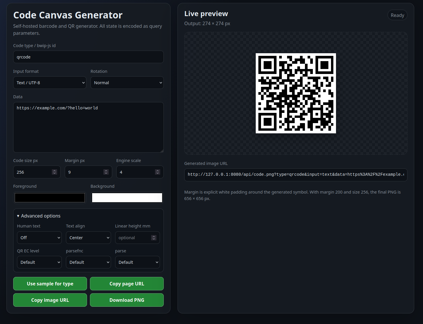 Code Canvas Generator screenshot